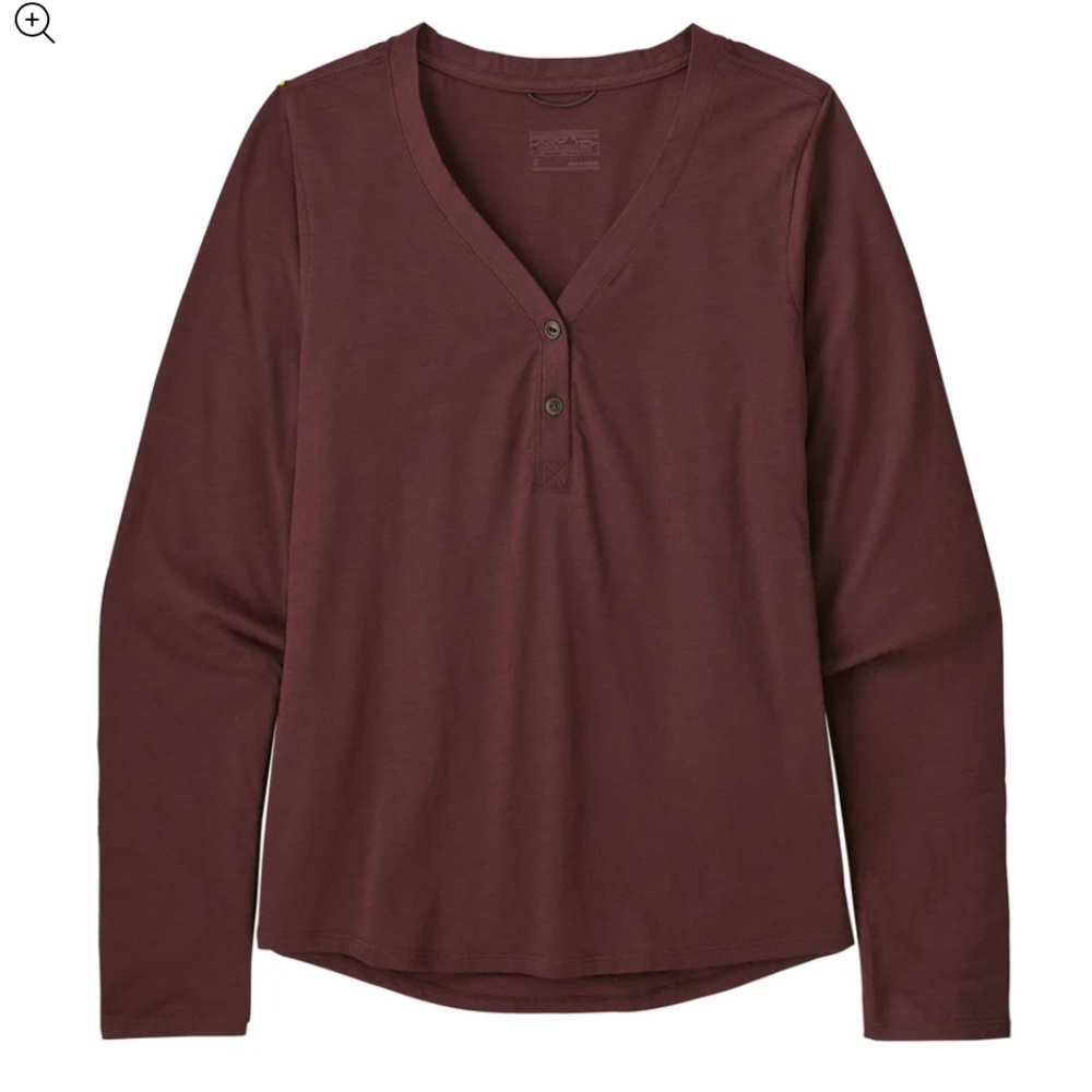 Patagonia Women's Long Sleeve Tee - Burgundy